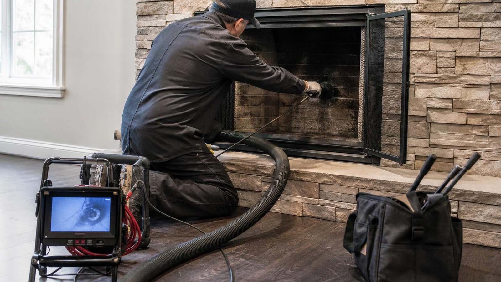 Practical chimney sweep & inspection in Westlake